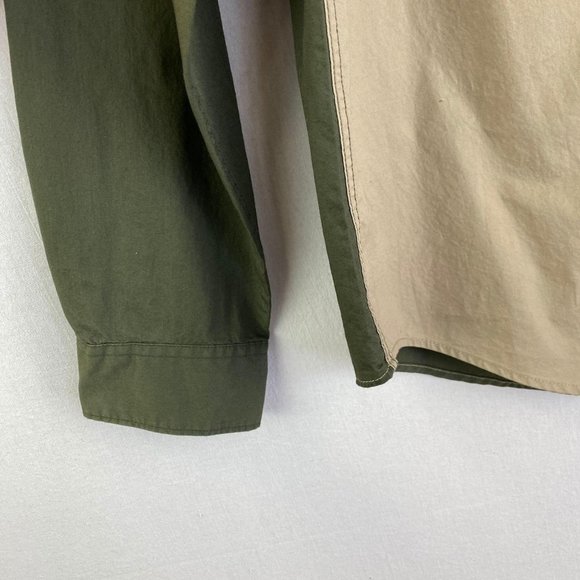 CALVIN KLEIN Khaki Green Button Down NWT - Picture 2 of 8